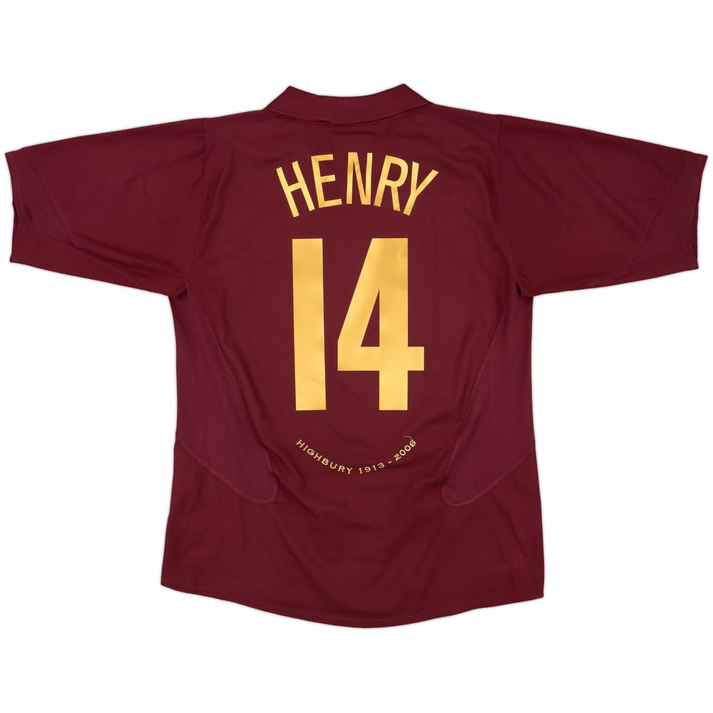 2005-06 Arsenal Home Shirt Henry #14 - 8/10 - (L)