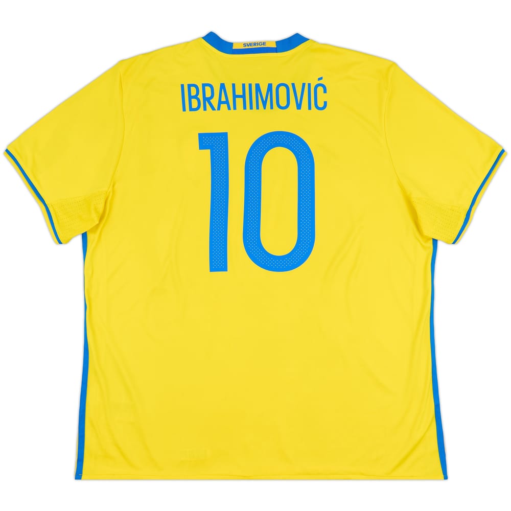 2016-17 Sweden Home Shirt Ibrahimovic #10 - 8/10 - (XXL)