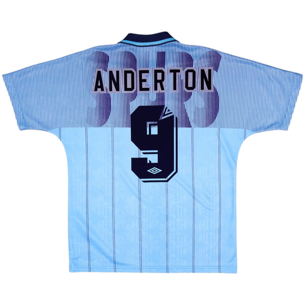 1991-94 Tottenham Third Shirt Anderton #9 - 10/10 - (S)