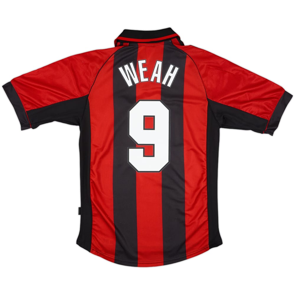 1998-00 AC Milan Home Shirt Weah #9 (S)
