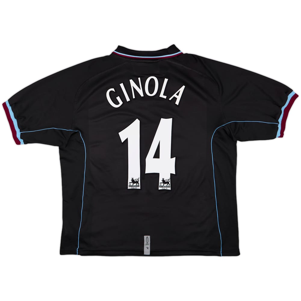 2000-01 Aston Villa Away Shirt Ginola #14 - 10/10 - (L)