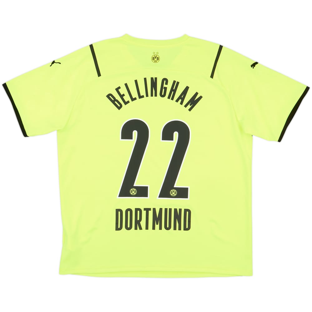 2021-22 Borussia Dortmund European Home Shirt Bellingham #22 - 7/10 - (XL)