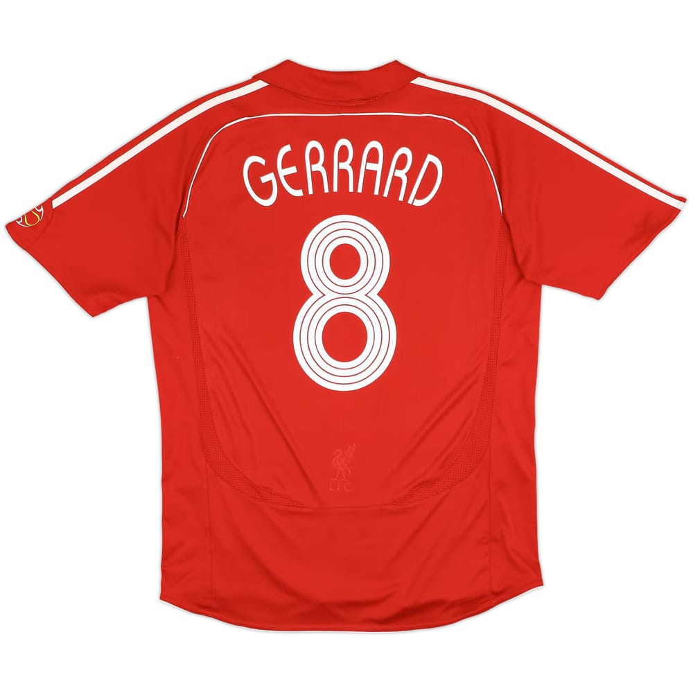 2006-08 Liverpool Home Shirt Gerrard #8 - 5/10 - (L)