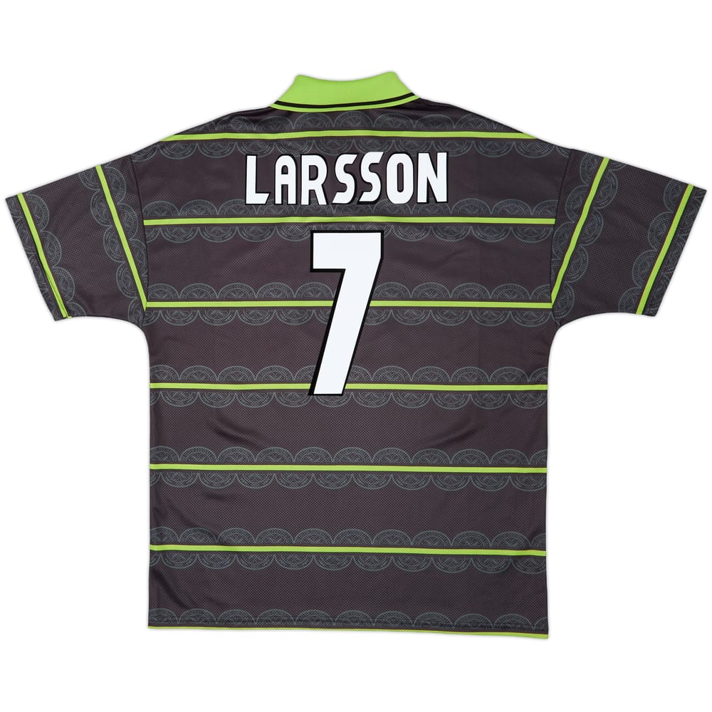 1998-99 Celtic Away Shirt Larsson #7 - 9/10 - (XXL)