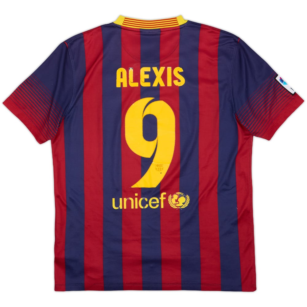 2013-14 Barcelona Home Shirt Alexis #9 - 5/10 - (M)