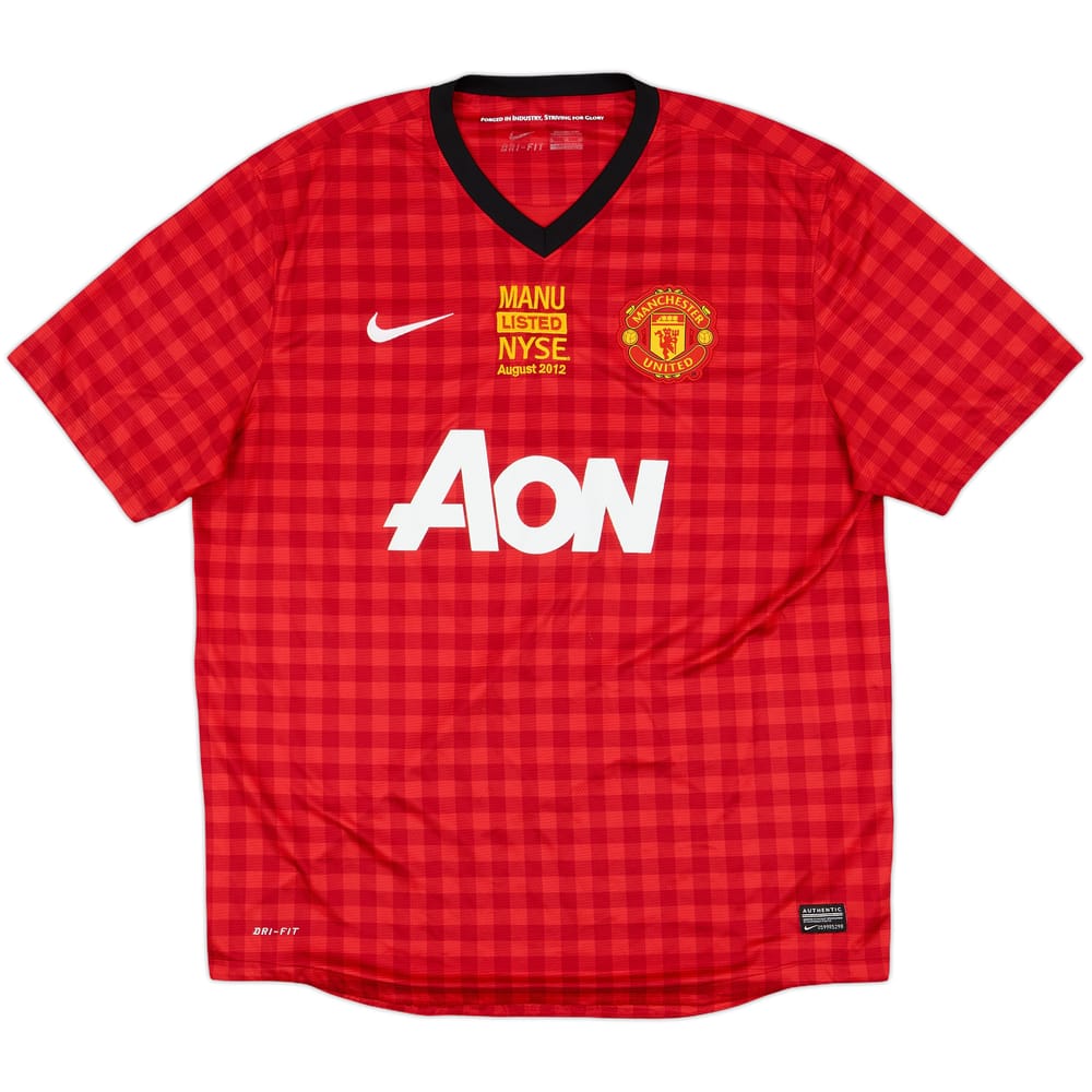 2012-13 Manchester United Home Shirt - 7/10 - (XL)