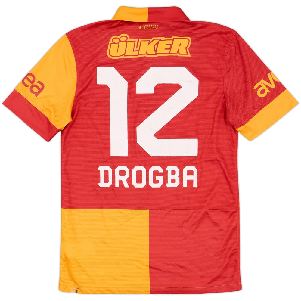 2012-13 Galatasaray Home Shirt Drogba #12 - 6/10 - (S)