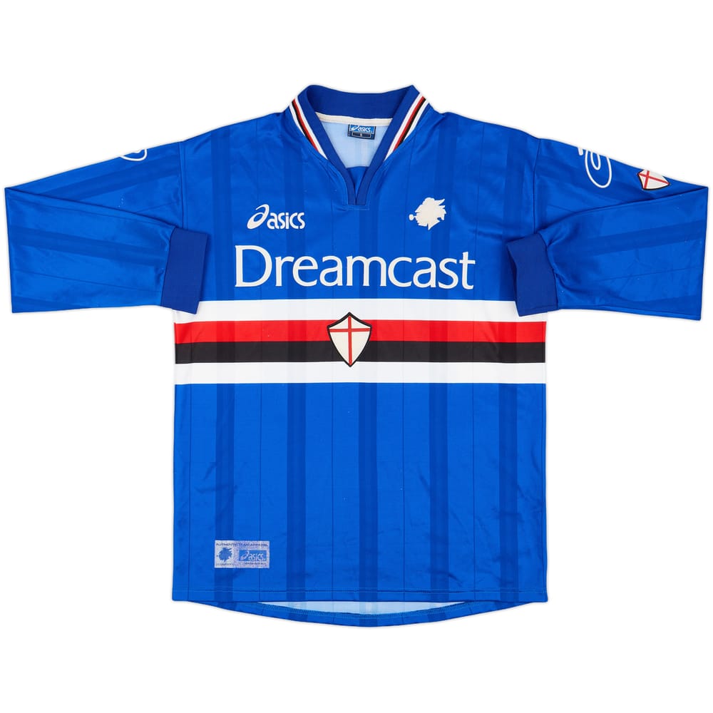 2000-01 Sampdoria Home L/S Shirt - 8/10 - (S)
