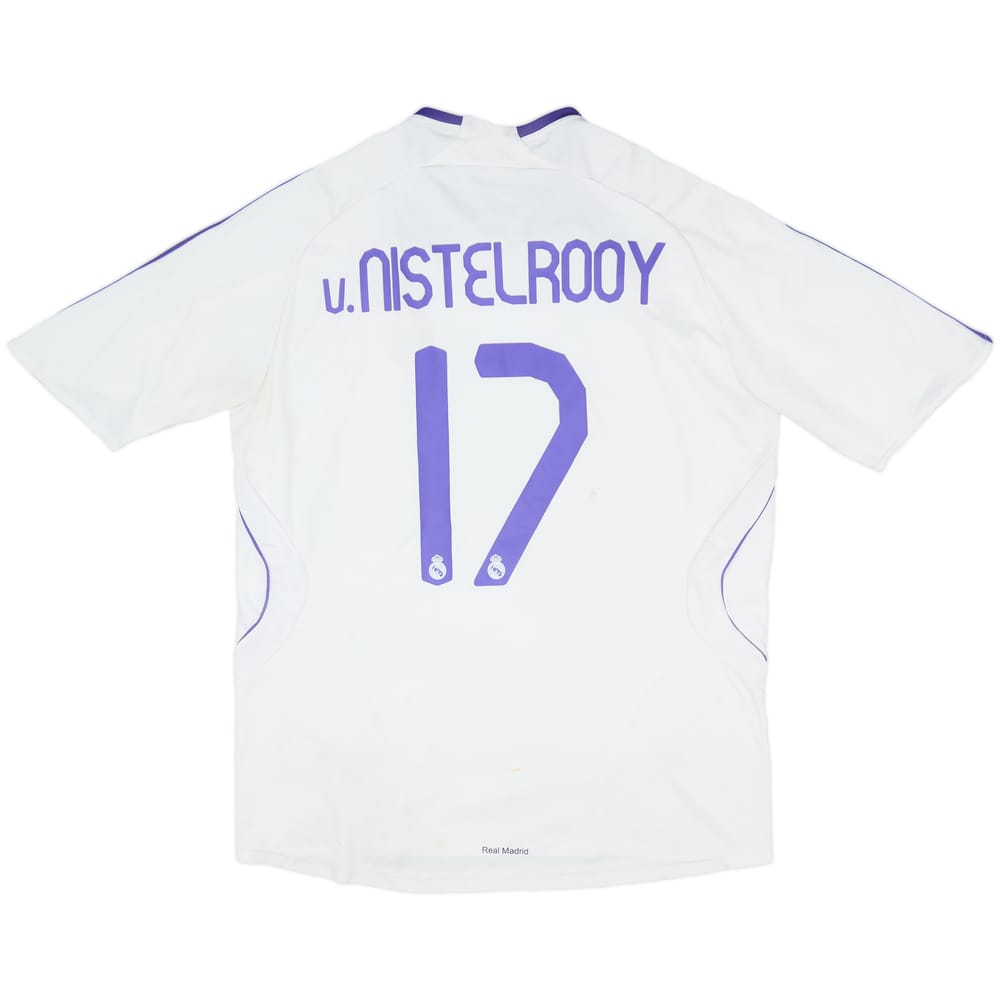 2007-08 Real Madrid Home Shirt v.Nistelrooy #17 - 6/10 - (XL)