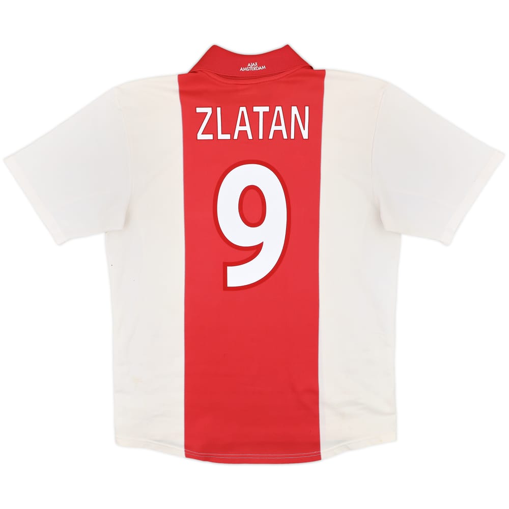 2001-02 Ajax Home Shirt Zlatan #9 - 7/10 - (L)
