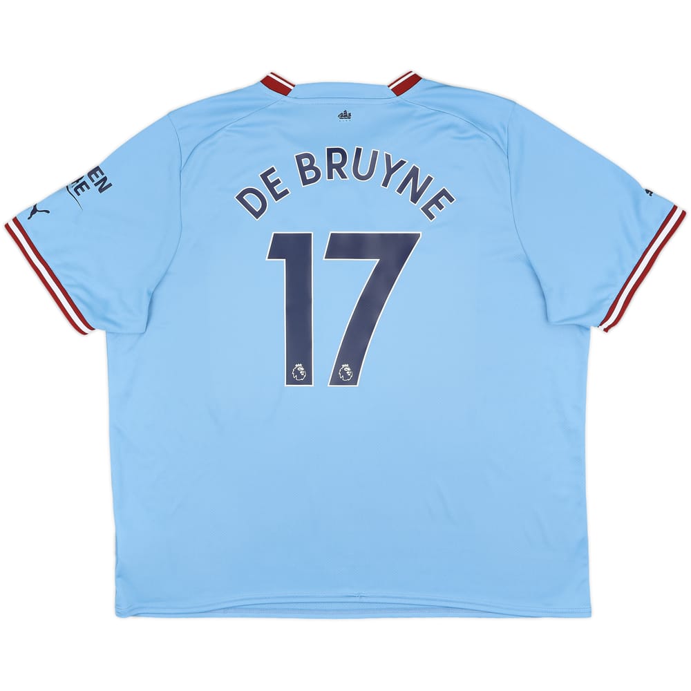 2022-23 Manchester City Home Shirt De Bruyne #17 - 10/10 - (3XL)