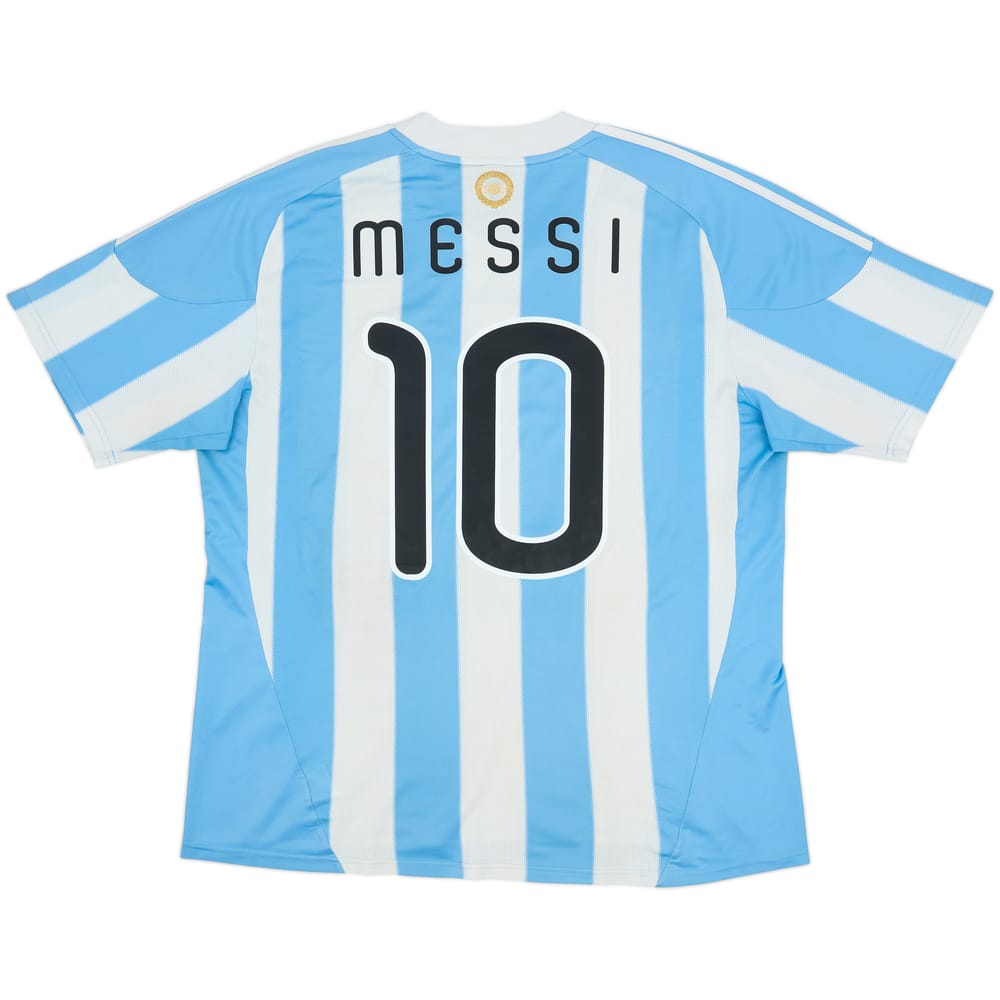 2010-11 Argentina Home Shirt Messi #10 - 4/10 - (XL)