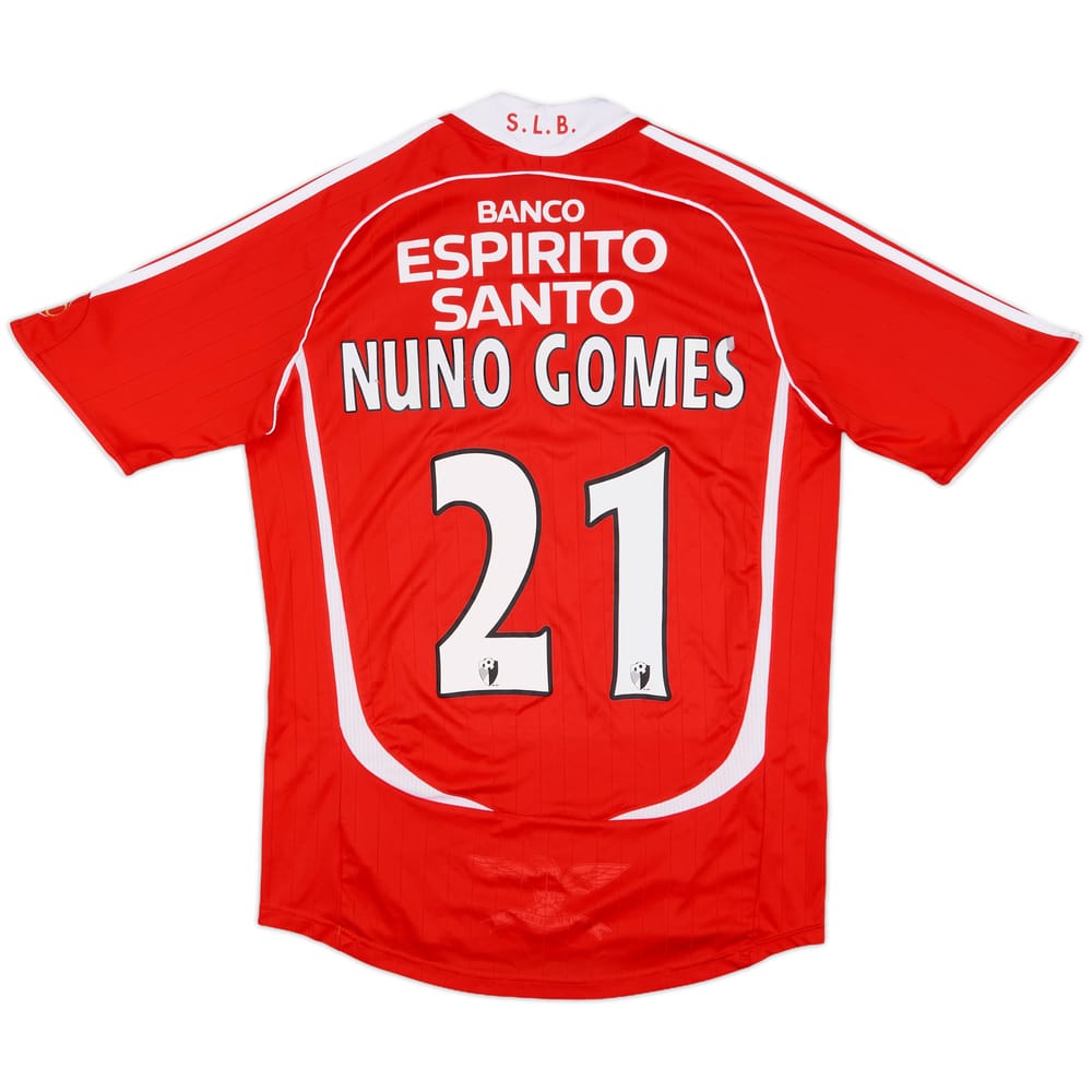 2006-07 Benfica Home Shirt Nuno Gomes #21 - 7/10 - (M)