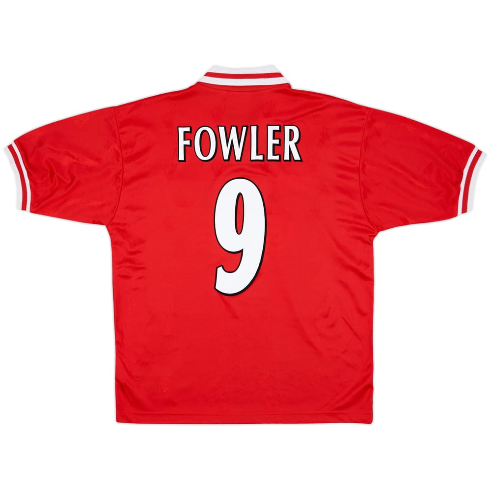 1996-98 Liverpool Home Shirt Fowler #9 - 6/10 - (M)