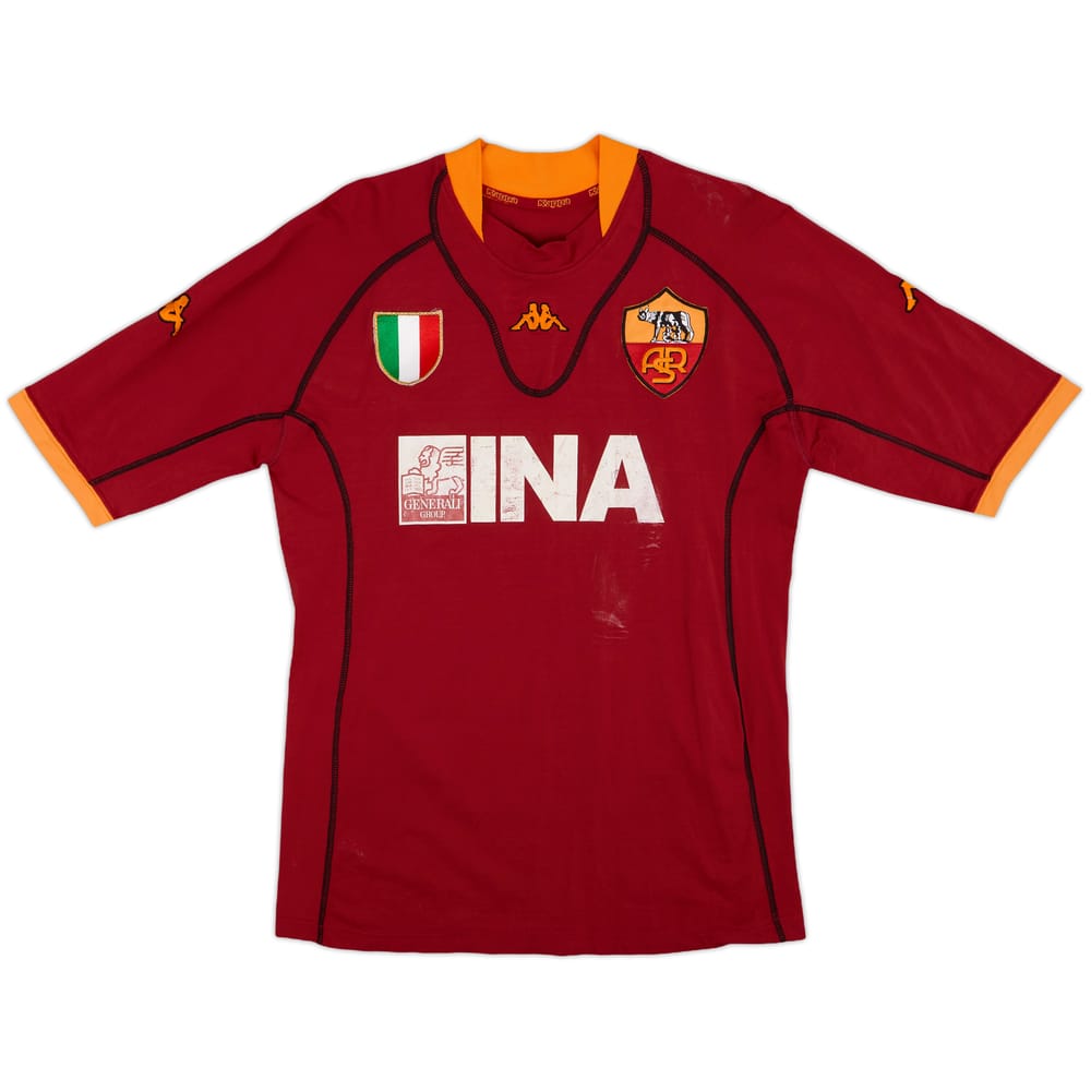 2001-02 Roma Home Shirt - 4/10 - (L)