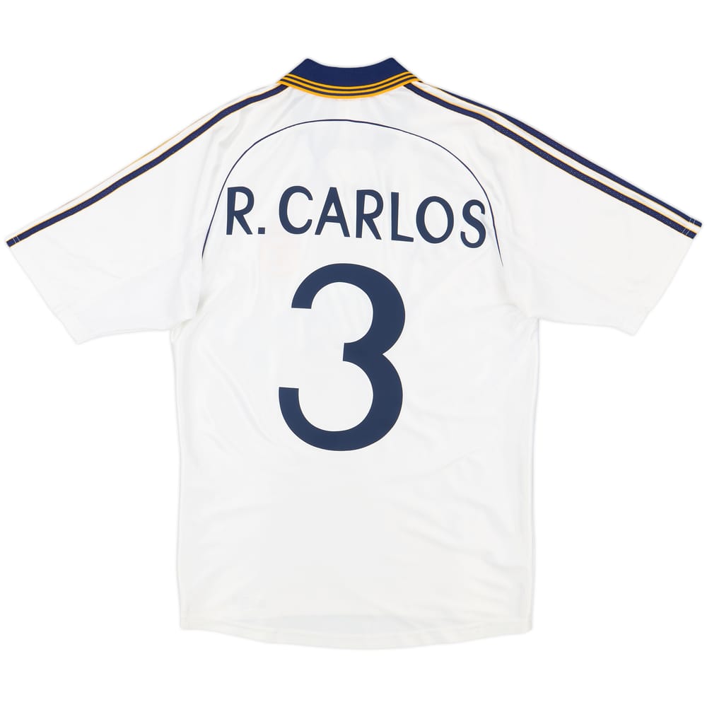 1998-00 Real Madrid Home Shirt R.Carlos #3 - 8/10 - (S)