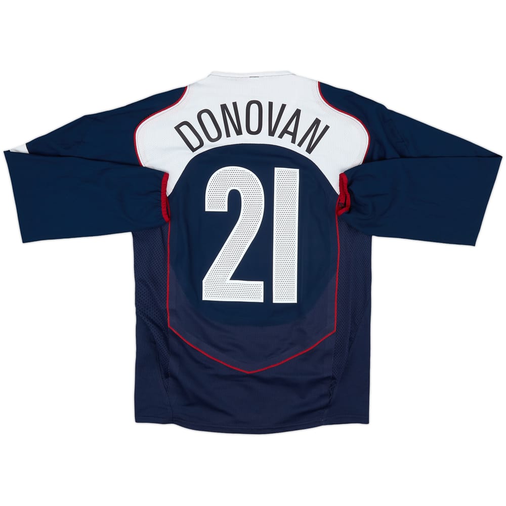 2004-06 USA Player Issue Away L/S Shirt Donovan #21 - 9/10 - (S)