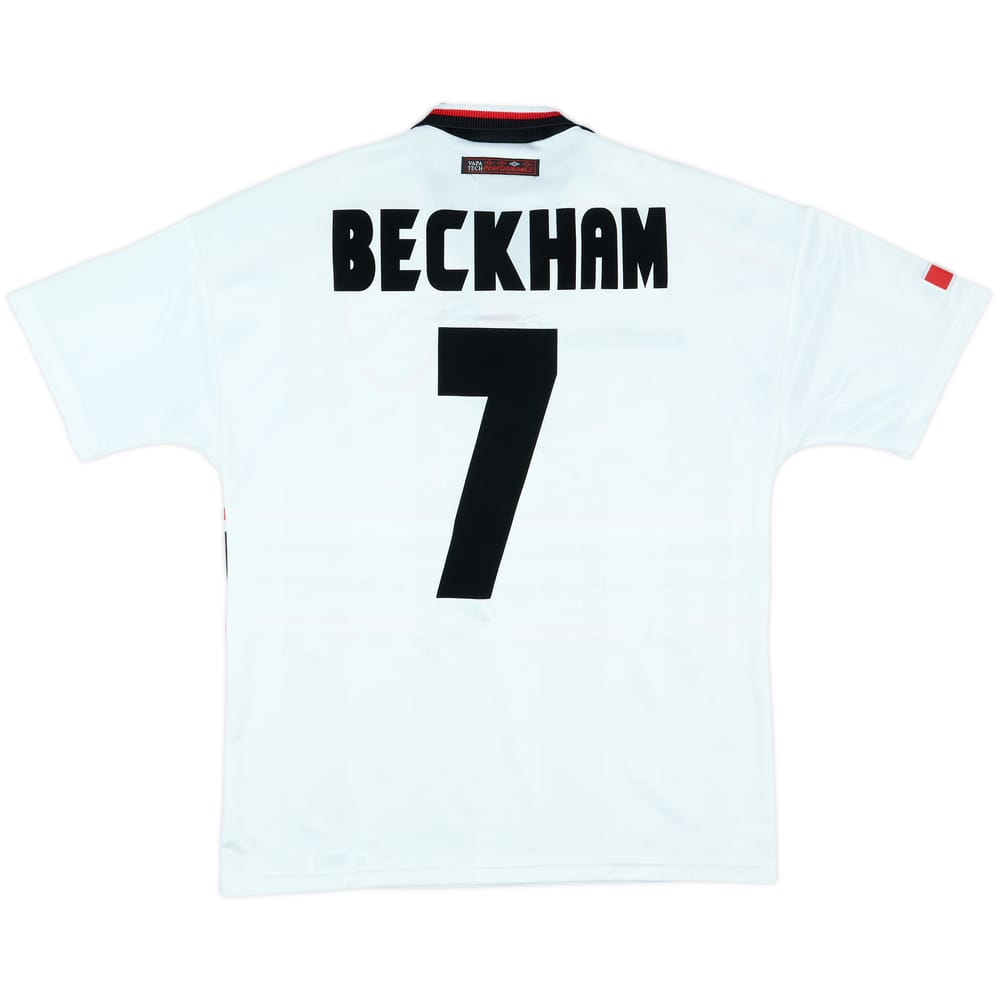 1997-99 Manchester United Away Shirt Beckham #7 - 8/10 - (M)