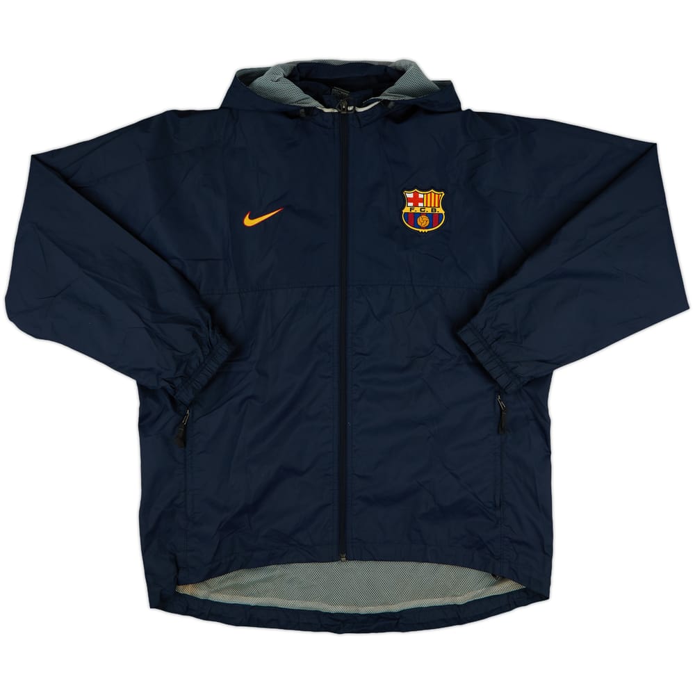 1999-00 Barcelona Nike Hooded Rain Jacket - 7/10 - (L)
