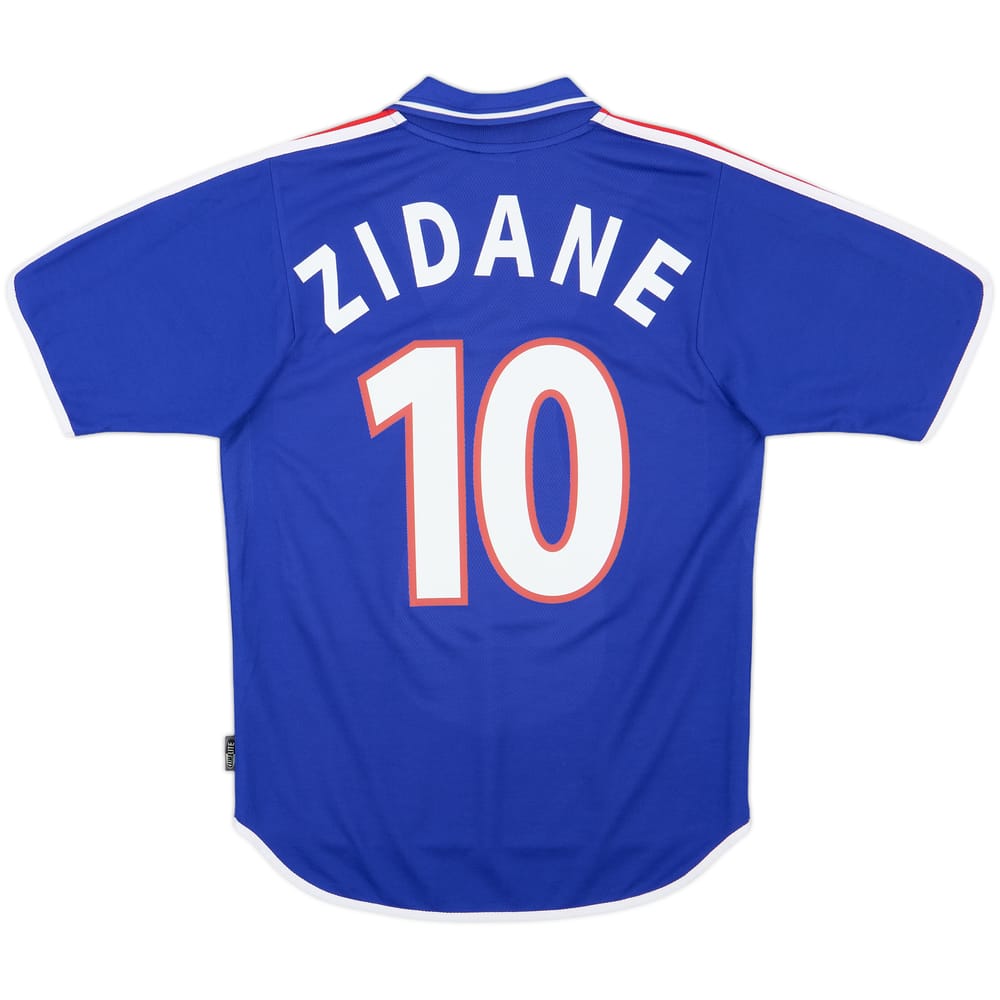 2000-02 France Home Shirt Zidane #10 - 10/10 - (S)