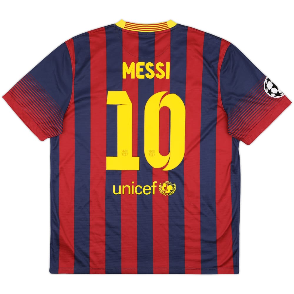 2013-14 Barcelona Home Shirt Messi #10 - 8/10 - (XL)