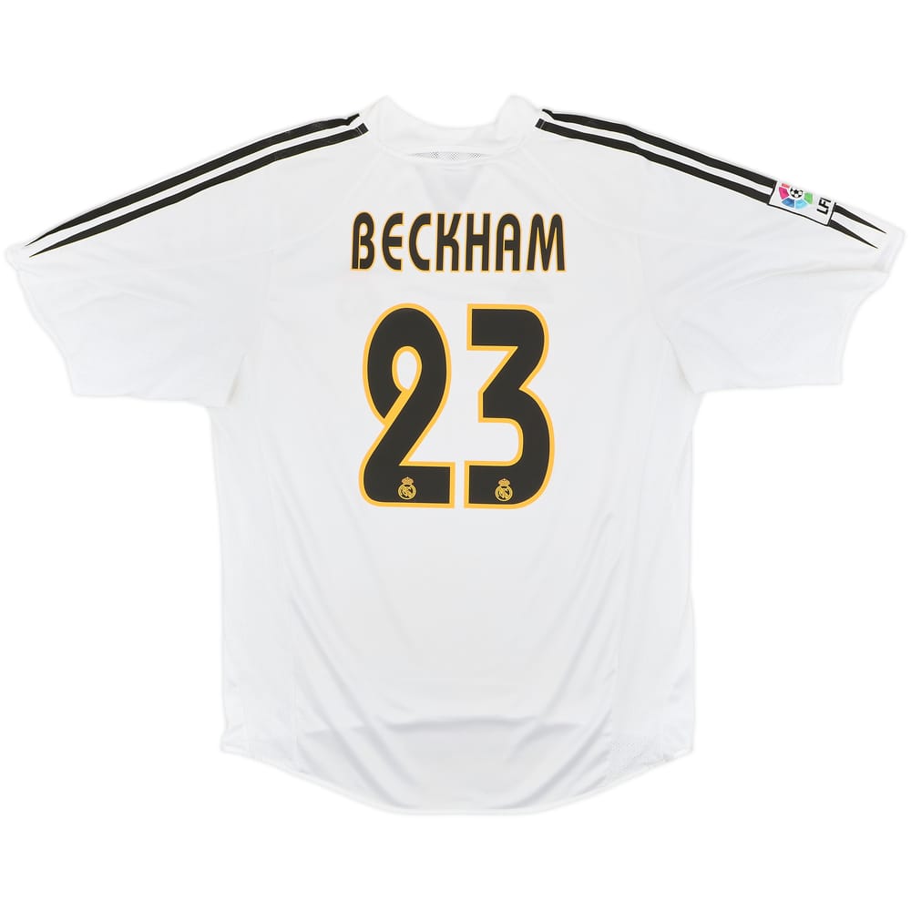 2004-05 Real Madrid Home Shirt Beckham #23 - 7/10 - (L)