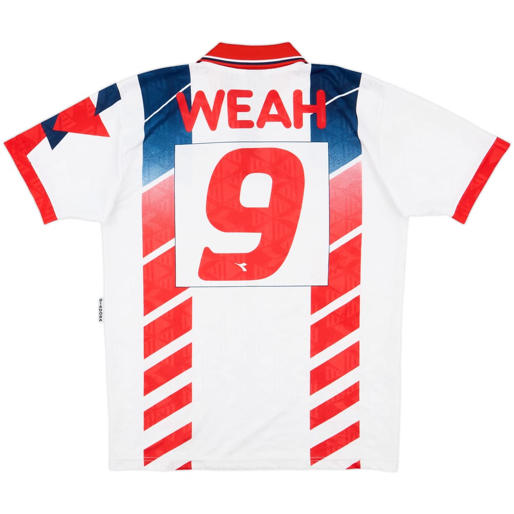 1995-96 Liberia Away Shirt Weah #9 - 9/10 - (XL)