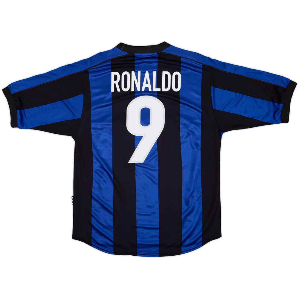 1999-00 Inter Milan Home Shirt Ronaldo #9 - 6/10 - (M)