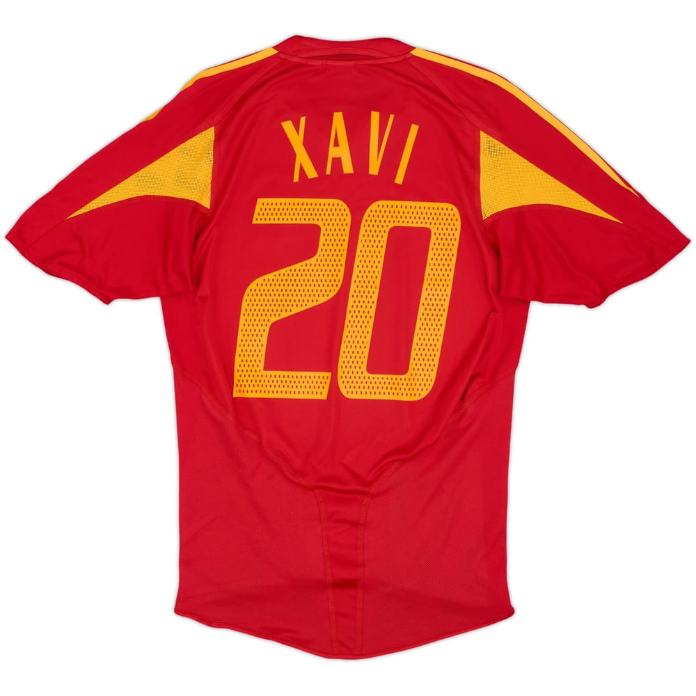 2004-06 Spain Home Shirt Xavi #20 - 8/10 - (S)