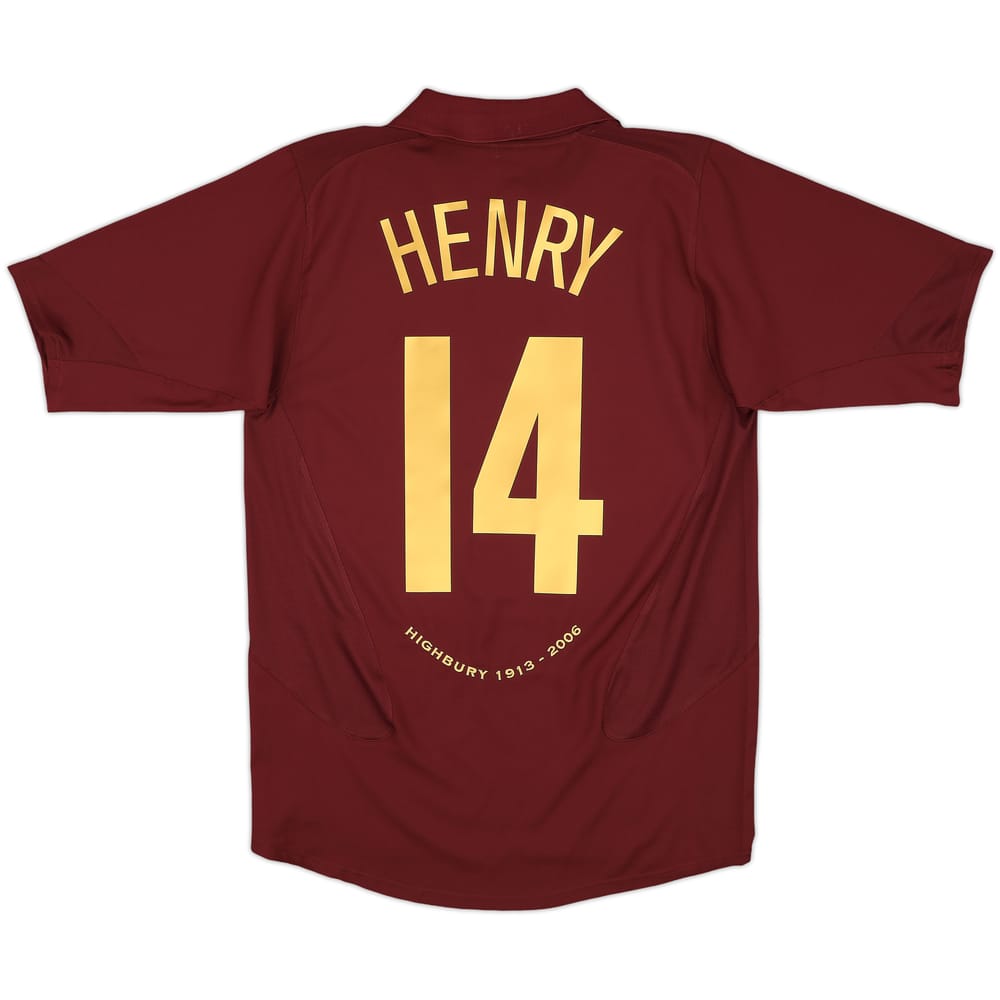 2005-06 Arsenal Home Shirt Henry #14 - 8/10 - (M)