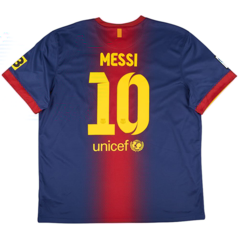 2012-13 Barcelona Home Shirt Messi #10 - 9/10 - (XXL)