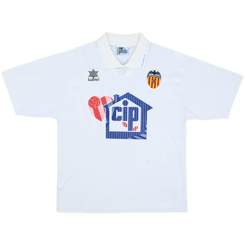 1993-94 Valencia Home Shirt - 8/10 - (M)