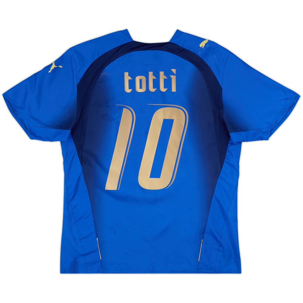 2006 Italy Home Shirt Totti #10 - 6/10 - (L)