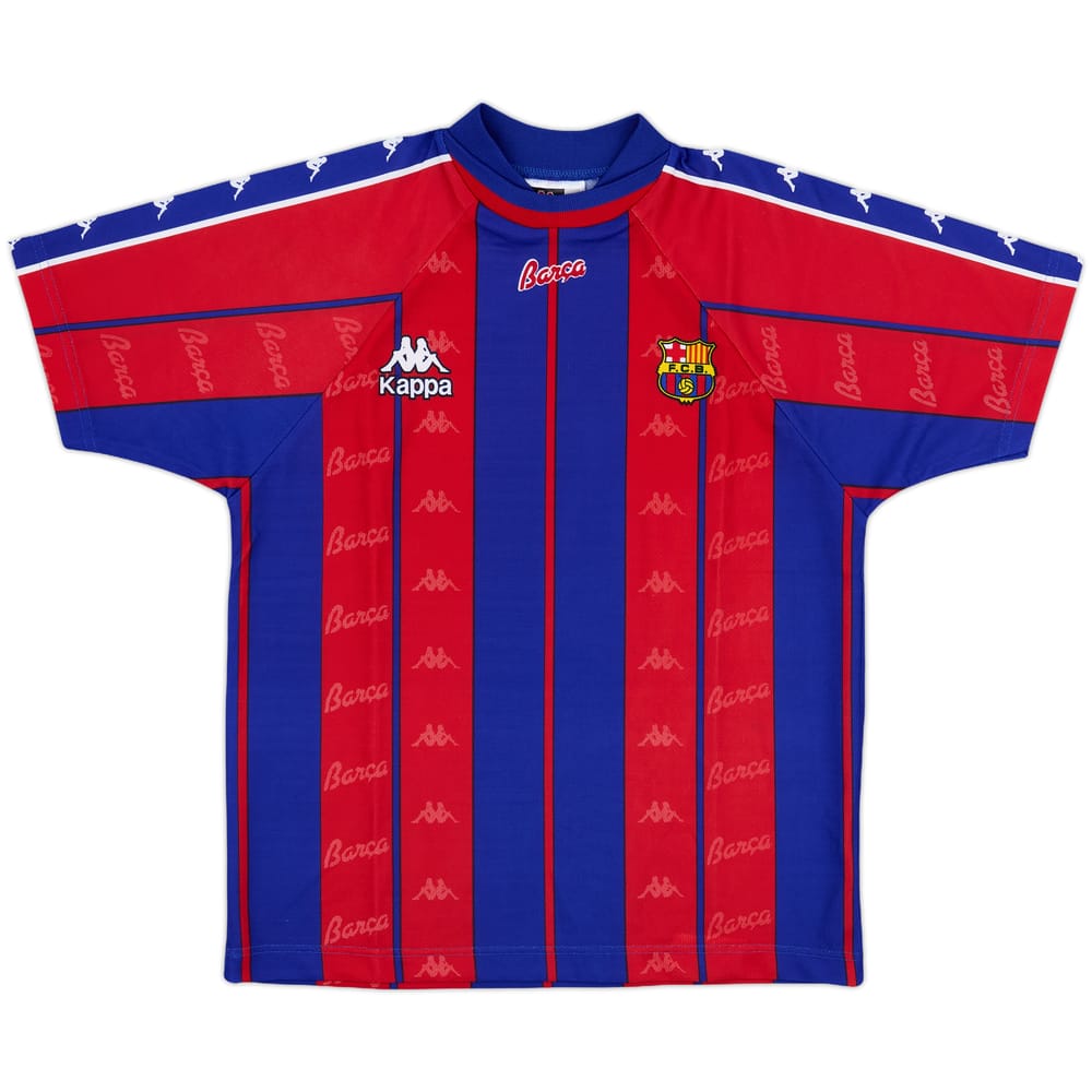 1997-98 Barcelona Home Shirt - 10/10 - (L.Boys)