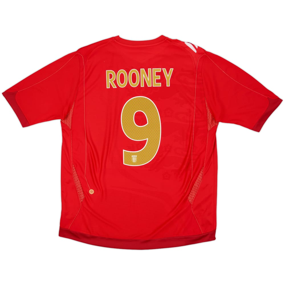 2006-08 England Away Shirt Rooney #9 - 6/10 - (XL)