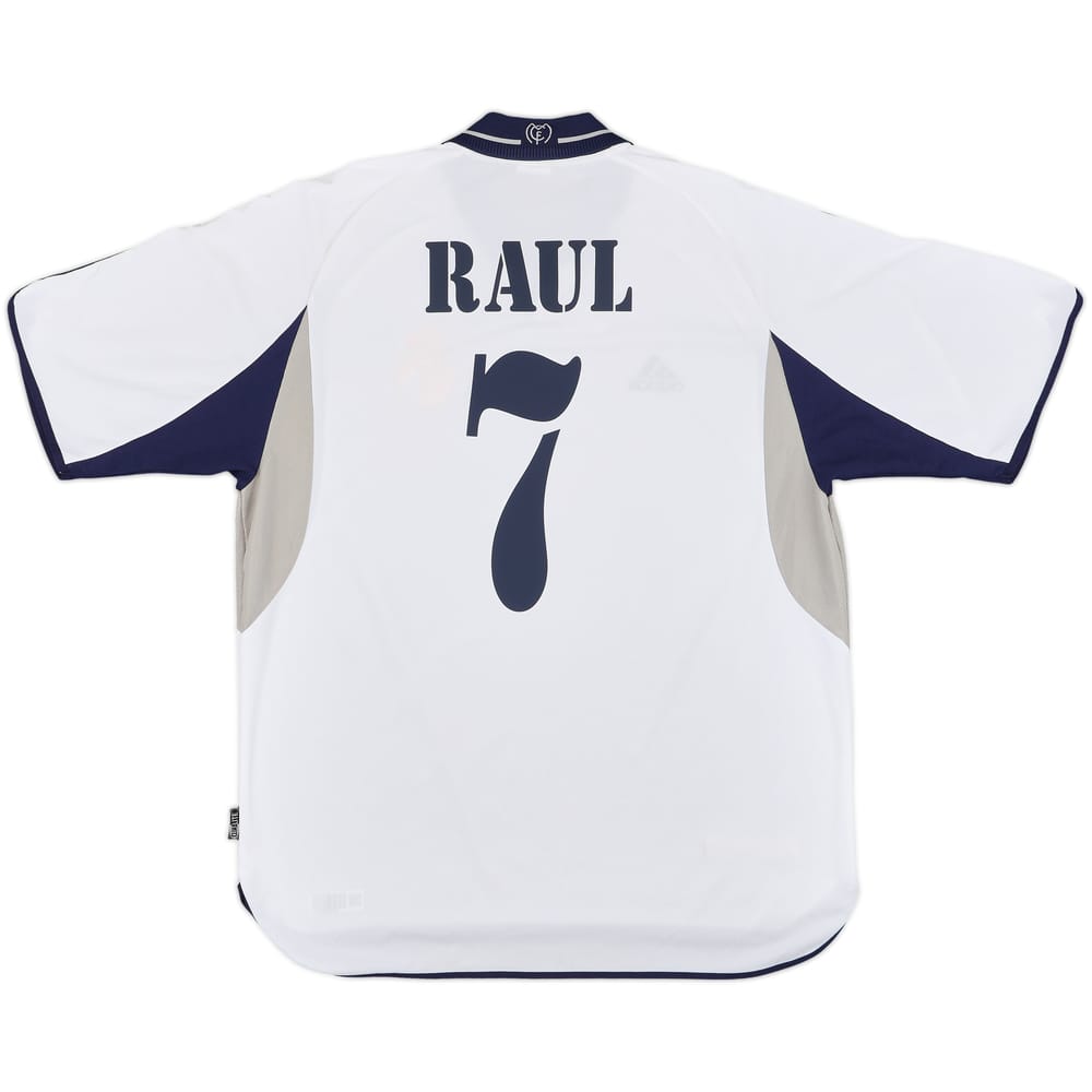 2000-01 Real Madrid Home Shirt Raul #7 - 8/10 - (XL)