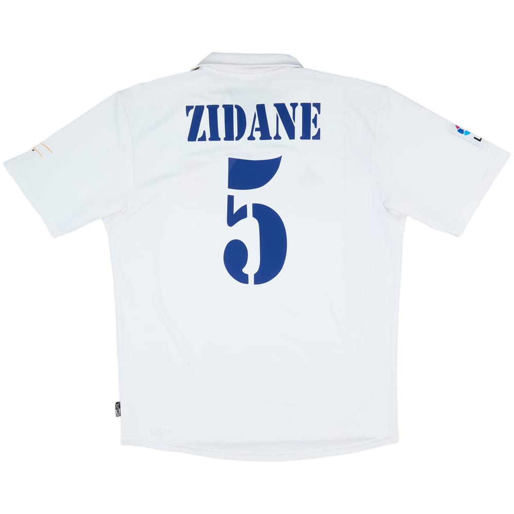 2001 Real Madrid Home Shirt Zidane #5 - 6/10 - (L)