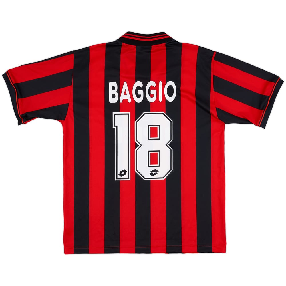 1996-97 AC Milan Home Shirt Baggio #18 - 10/10 - (L)