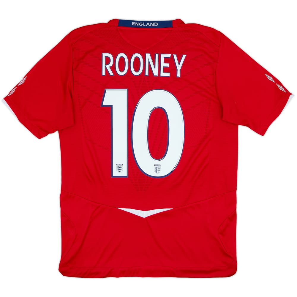 2008-10 England Away Shirt Rooney #10 - 8/10 - (L)