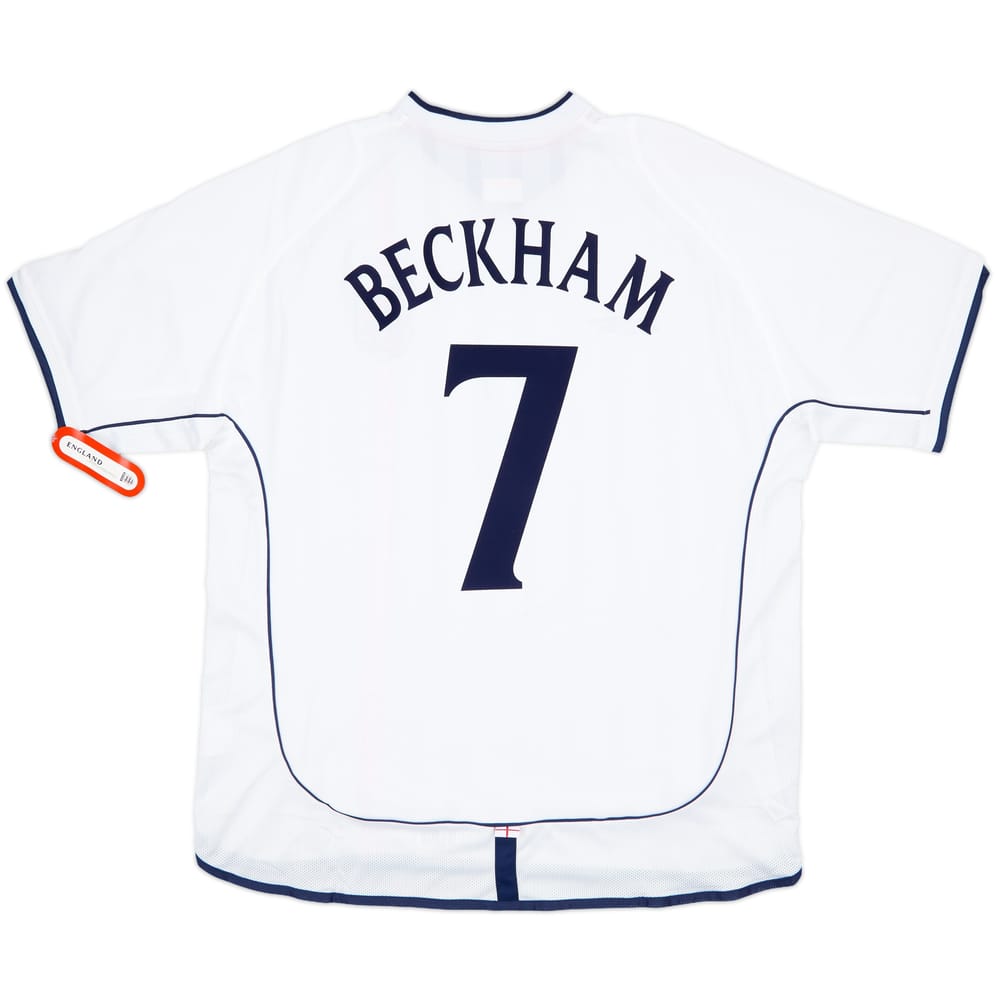 2001-03 England Home Shirt Beckham #7 (XL)