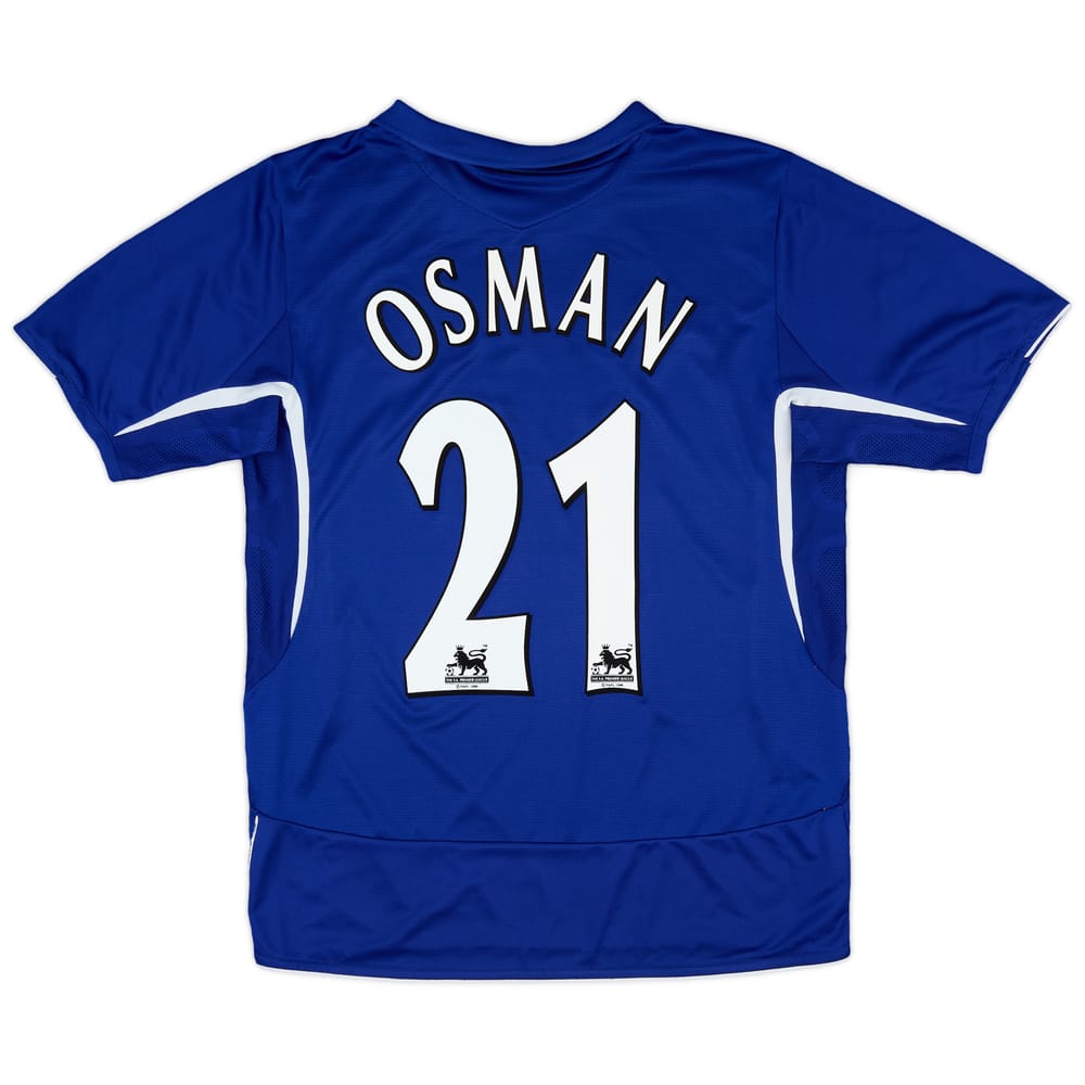 2005-06 Everton Home Shirt Osman #21 - 9/10 - (M)