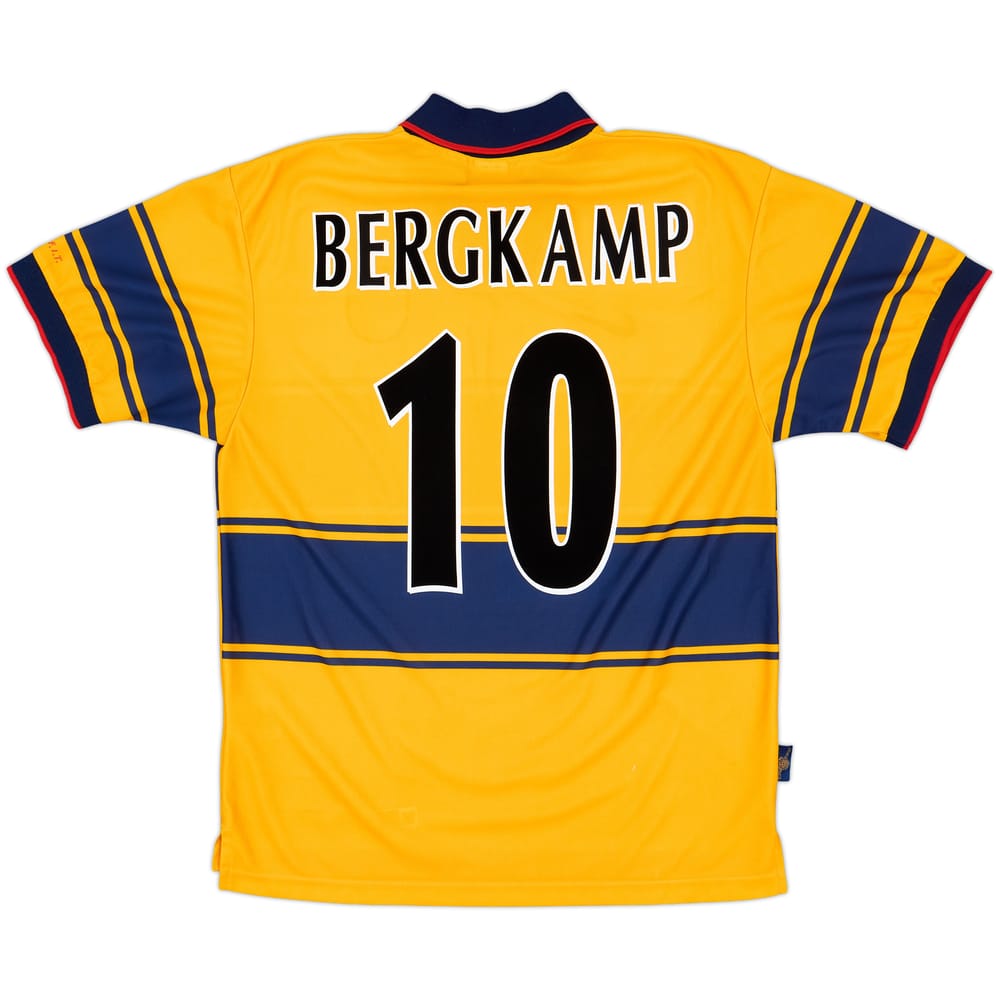 1997-99 Arsenal Away Shirt Bergkamp #10 - 8/10 - (L)