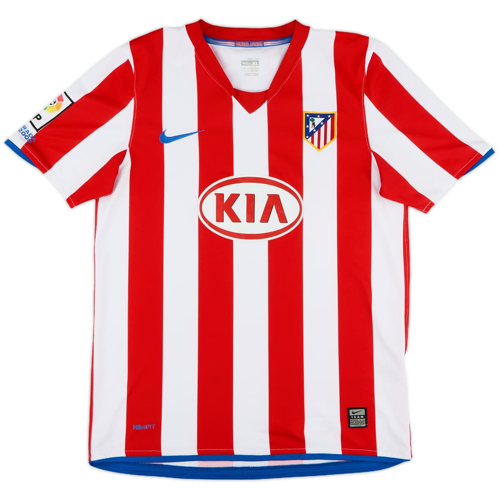 2008-09 Atletico Madrid Home Shirt - 9/10 - (XL.Boys)