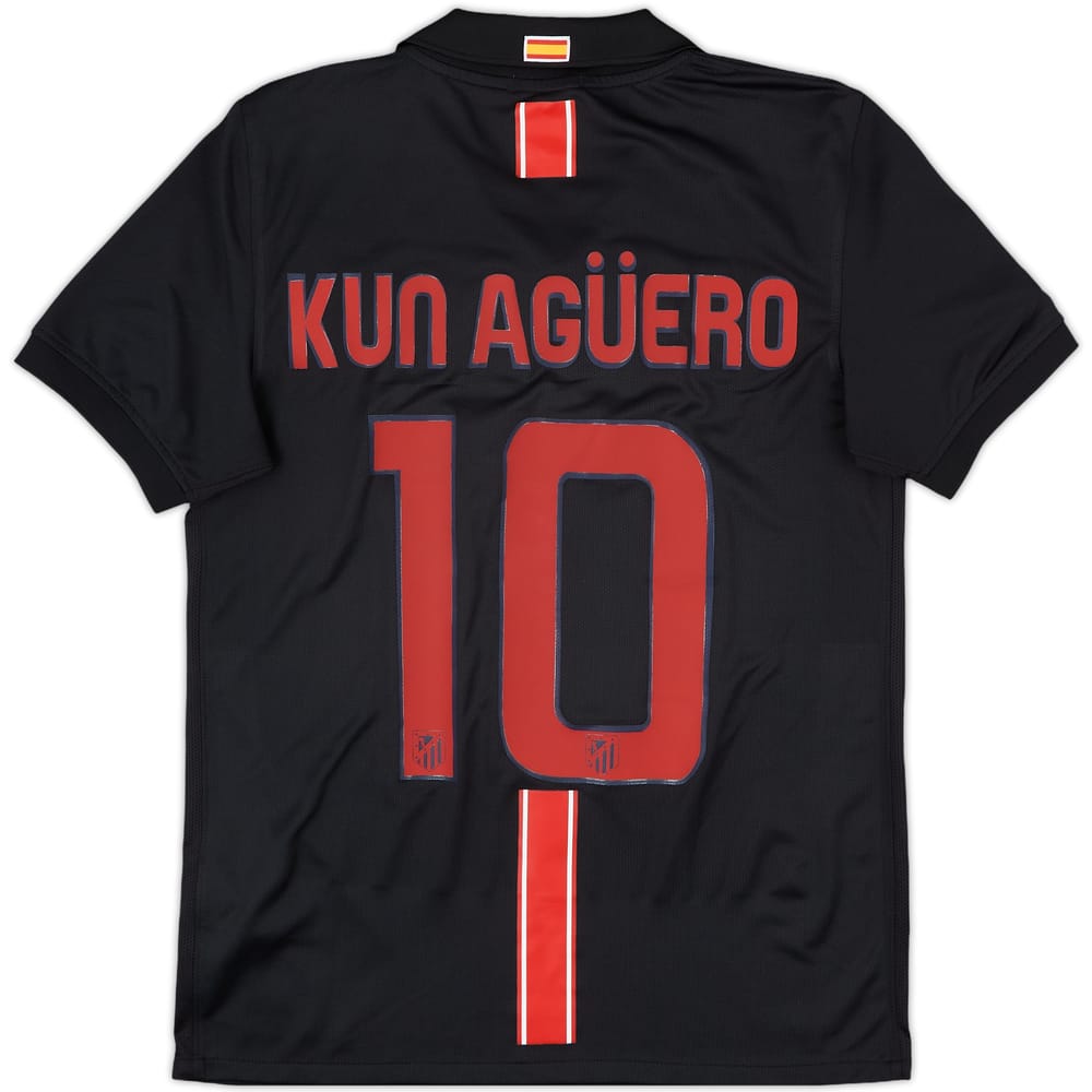 2009-10 Atletico Madrid Away Shirt Kun Aguero #10 - 8/10 - (S)