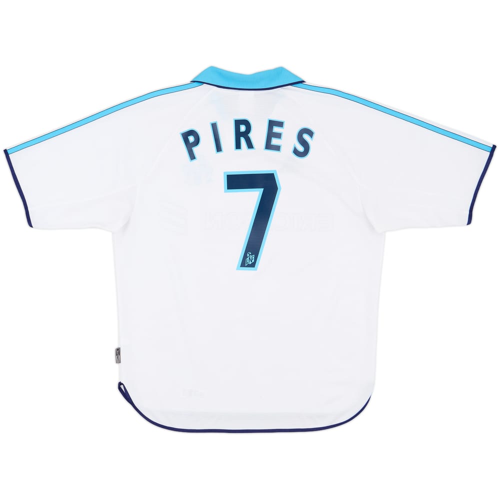 1999-00 Olympique Marseille Home Shirt Pires #7 - 8/10 - (M)