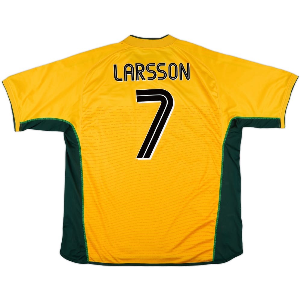 2002-03 Celtic Away Shirt Larsson #7 - 9/10 - (XXL)