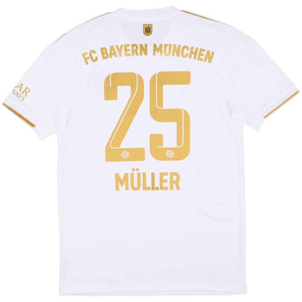 2022-23 Bayern Munich Away Shirt Muller #25 - 10/10 - (S)