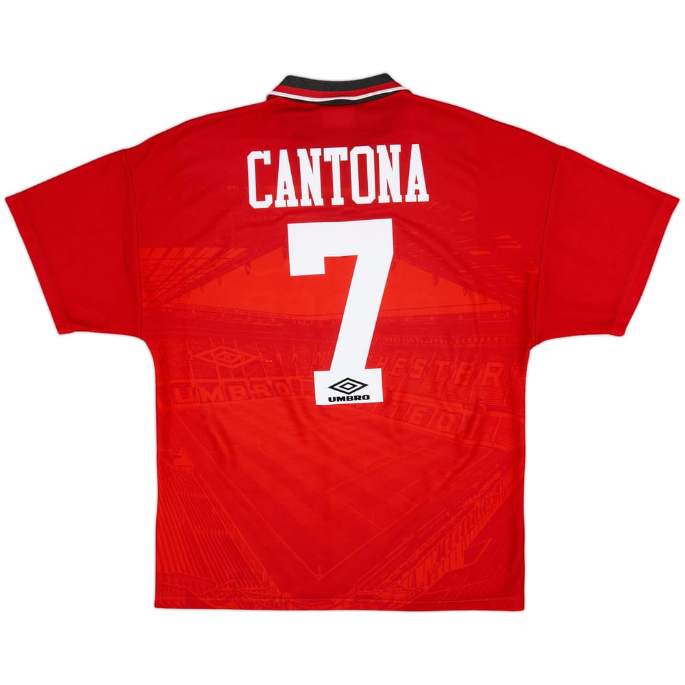 1994-96 Manchester United Home Shirt Cantona #7 - 8/10 - (M)