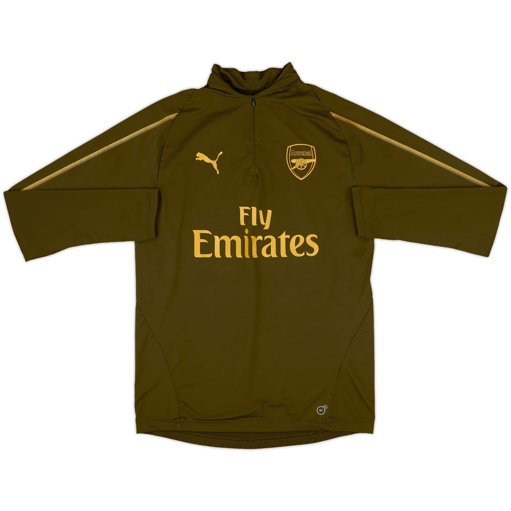 2018-19 Arsenal Puma 1/4 Zip Drill Top - 8/10 - (M)