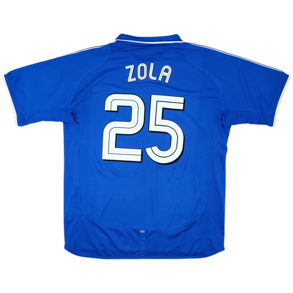 2001-03 Chelsea Home Shirt Zola #25 - 8/10 - (XL)